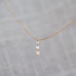 Triplex Drop Diamond Necklace