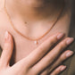 6 Chains Pear Sharped Diamond Necklace