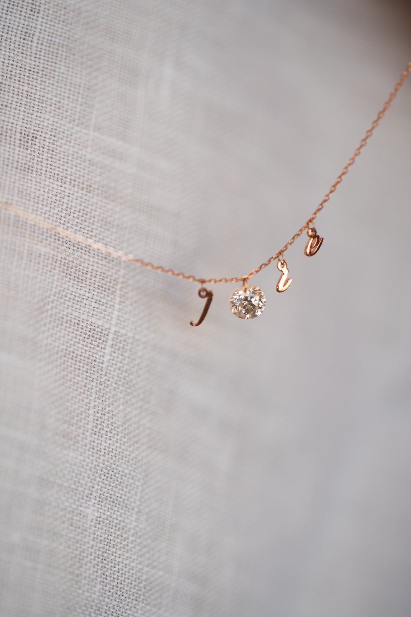 Bespoke Alphabet Diamond Necklace (Pre-order only)