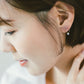 Circle Drop Diamond Earring