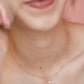 Solitaire Diamond Double Cut Ball Chain Necklace