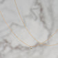 Solitaire Diamond Double Cut Ball Chain Necklace