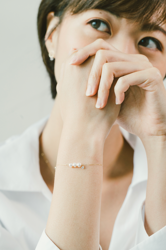 Akoya Pearl Diamond Bracelets